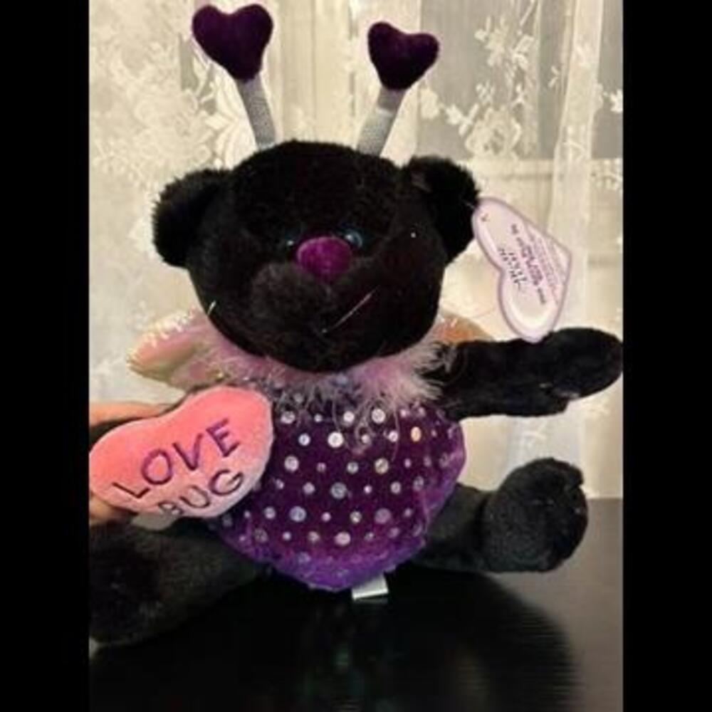 Love Bug Themed Plush Bear by Sugar Loaf